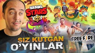 BRAWLS STARS va FREE FIRE - SIZ KUTGAN O'YINLAR | Jonli Efir