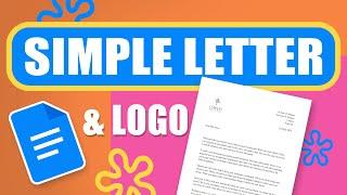 Create a simple letter with logo in Google Docs and export - Easy Tutorial