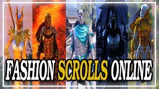 ESO's REAL ENDGAME Fashion Scrolls Online || All of my Characters Outfits