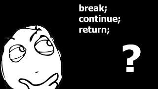 Unity: What Is The Difference Between Break Continue and Return