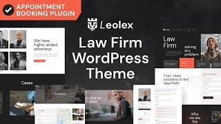 Lawyer WordPress Theme with Appointment Booking System - Leolex Review