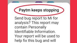 How To Fix Paytm keeps stopping problem solve