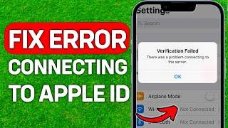 SOLVED! There Was An Error Connecting To The Apple ID Server iPad