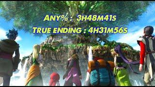 [WR] DQ11 3:48:41 any% & 4:31:56 true ending speedrun