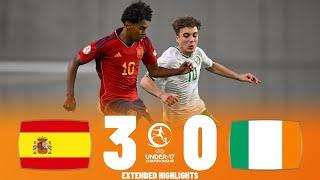Spain vs Ireland | Highlights | U17 European Championship Quarter Final 27-05-2023