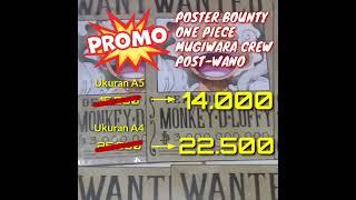 Promo Poster Bounty One Piece Mugiwara Crew Pasca Perang Wano