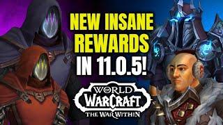 ALL New Amazing Rewards Coming In 11.0.5! Mounts, Cosmetics, Toys, Trading Post & More! WoW TWW