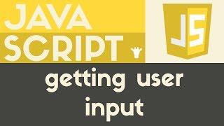 Getting User Input | Javascript | Tutorial 9