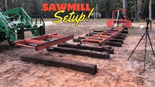 Woodmizer LT15 Sawmill Setup / 1990's Woodmizer LT 15 Sawmill  / Woodmizer Portable Sawmill
