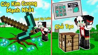 REDHOOD 24 GIỜ CHẾ TẠO CÂY CÚP KIM CƯƠNG KHỔNG LỒ TRONG MINECRAFT*REDHOOD TROLL MỀU BẰNG KIM CƯƠNG