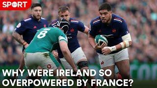 Why were Ireland dominated against France?