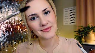 Detailed Brow Shaping & Tinting  ASMR Close-up Whisper