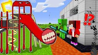 SLIDE EATER vs The Most Secure House - Minecraft-Spiel von Mikey und JJ (Maizen Parodie)