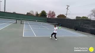 Austin Conlon (UTR 3.80) vs. Victor Li (UTR 6.51) - L 0-6, 2-6