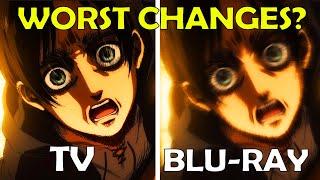 The 5 WORST MAPPA BLU-RAY Changes of Attack on Titan The Final Season Part 2 Volume 4 EP 82-87