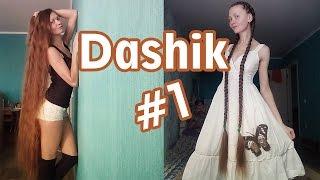 Dashik Gubanova - brushing her desperate long rapunzel hair