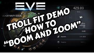 How to Boom And Zoom - T8 / T10 Story Solo - Vexor Navy Issue Troll Fit Demo - Guide | EVE Echoes