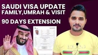 Saudi Visa & Extension Update | Family Visit Visa, Business Visit Visa & Tourist Visa |