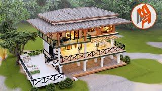 A Dreamy Elevated "Bukid" House - 3 Storey House