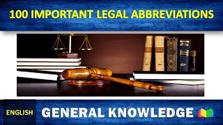 Important Legal Abbreviations | Law Abbreviations | Legal Terminology in Law