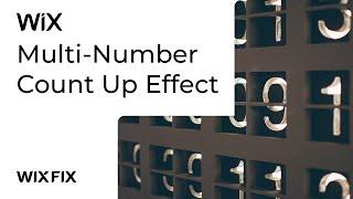 Multi-Number Count Up Effect in Wix | Wix Fix