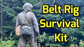 Survival Belt Rig with 7L Combat Backpack and ALICE Gear