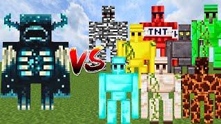 WARDEN vs ALL GOLEMS | Minecraft Mob Battle