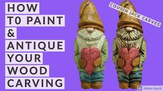 How to Paint & Antique a Wood Carving