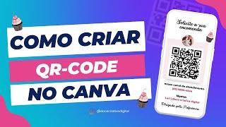 COMO FAZER QR CODE NO CANVA (PARA CONFEITARIA) -SIMPLES E RÁPIDO