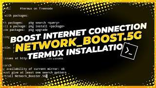 5G Network Boost (Termux Installation) - No Root By RC Modz