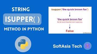 (MM)  Python String isupper() Method Explained