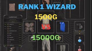 1500G VS 3000G VS 15000G Wizard Build (SOLO DUO TRIO) | Rank 1 Wizard | Dark and Darker