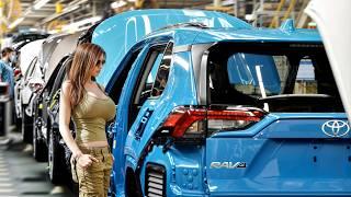 Toyota RAV4 Production Plant{Canada} 2024: Robots and Workers in CAR FACTORY(Assembly line)