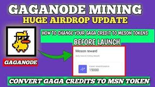 How to Swap Your Gaga Credit for Meson Tokens + Gaganode Mining Airdrop!