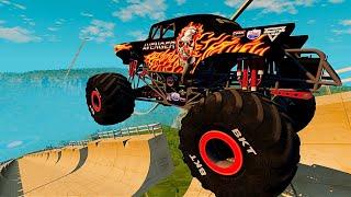  EPIC AVENGER Monster Truck Stunts & Jumps in BeamNG Drive!