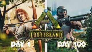 Surviving 100 Days And Beating Ark's Lost Island HARDCORE!!