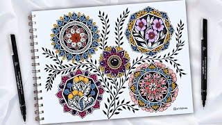 5 Small Mandala Easy Draw For Beginners