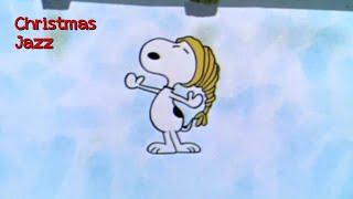 Ice Skating With Snoopy , Winter Jazz Playlist️ 