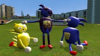 Playing as Cursed Sonic vs ALL 3D Sanic Clones Memes in Garry's Mod!