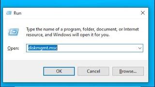 How to open Disk Management from Run