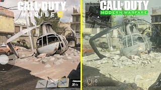 Call of Duty Mobile vs CoD Modern Warfare - Crash Map Comparison