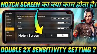 What is the work of notch screen in free fire | What is notch screen settings in free fire