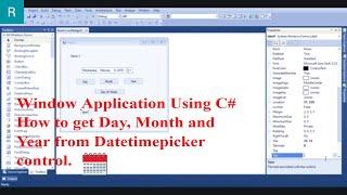 How to Get Day Month and Year from DateTimePicker Control in Window Application Using C#