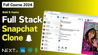 Build & Deploy Full Stack Snapchat Clone with NEXT.JS 14! (MongoDB, TypeScript, AuthJs, shadcn)