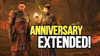 ESO Anniversary Event EXTENDED, Plus NEW Bonus Rewards For Playstation 4/5 Players!!