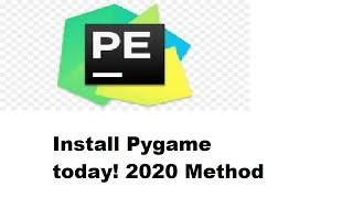 How to Install and Run Pygame in Pycharm | Windows 10 2020 Method | Python