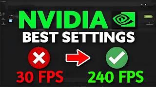 NEW Nvidia App settings for more FPS! - Tutorial