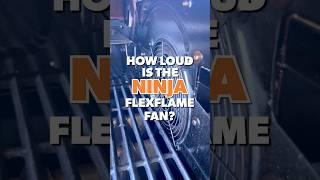 How loud is the Ninja FlexFlame Fan?