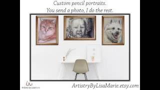 Custom Pencil Portraits from Artistry by Lisa Marie