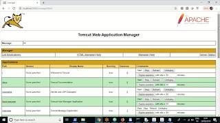 Deployment in Tomcat Through Manager App -  Session 2